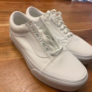 New Vans white Old Skool Platform
